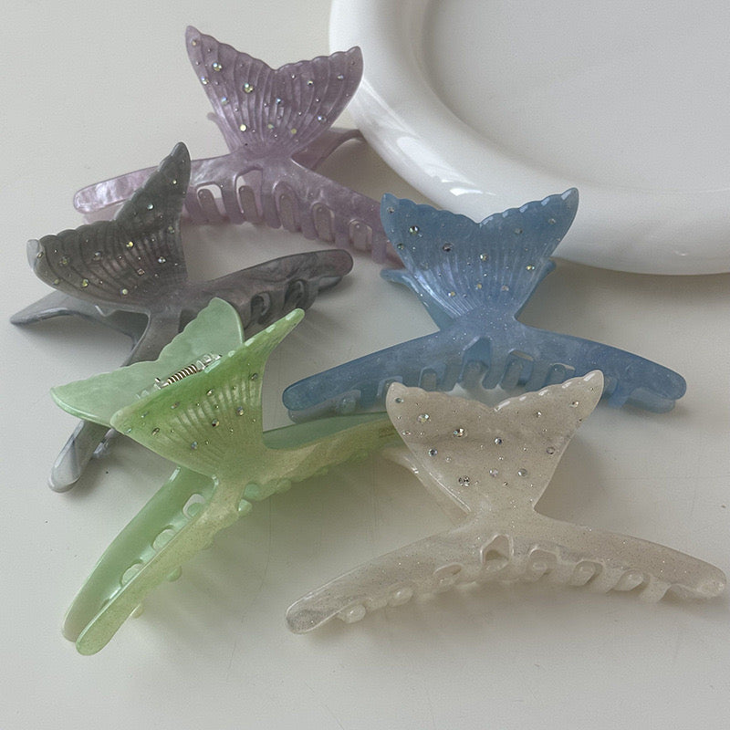Mermaid hair claw clip 🩵