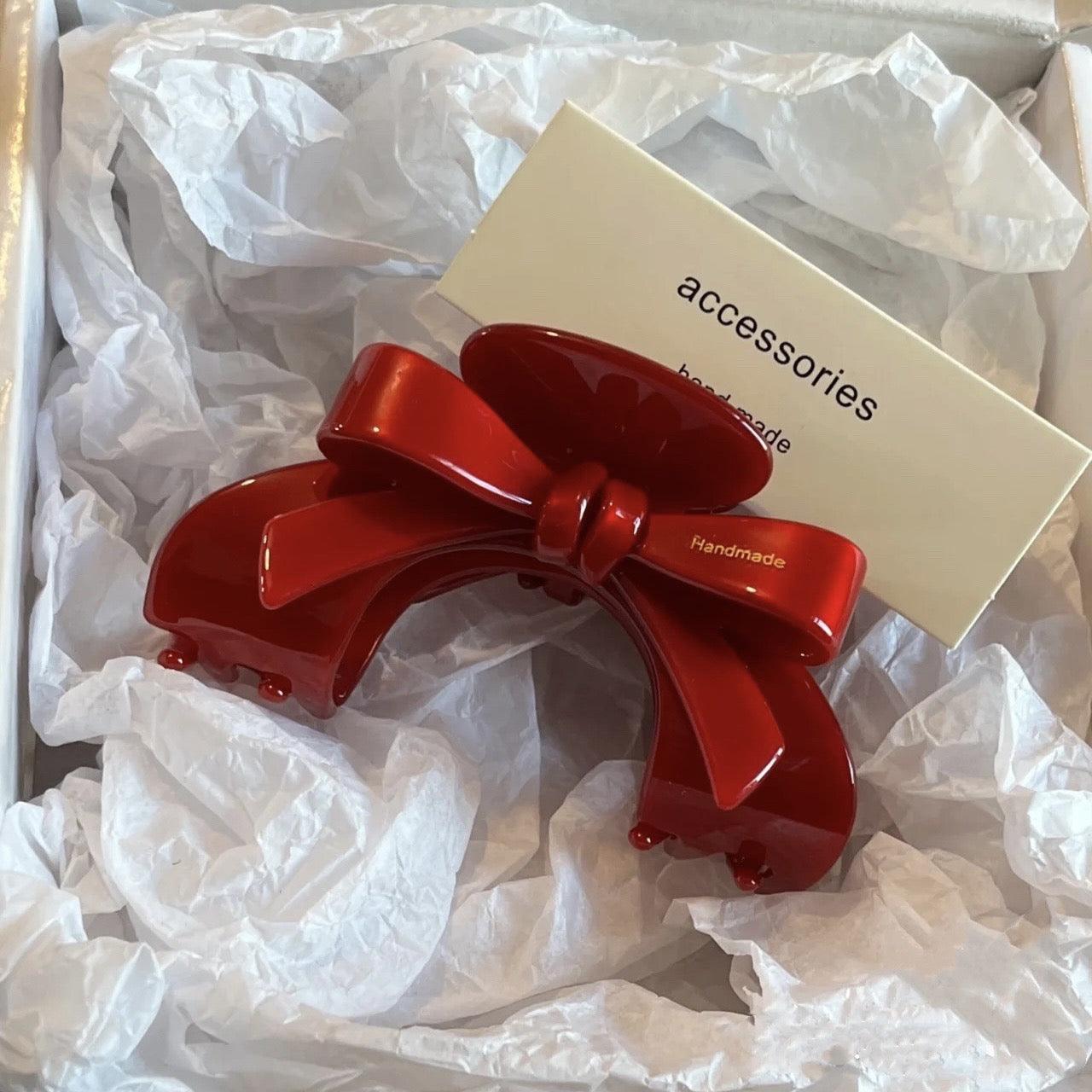 French ribbon hair claw clip