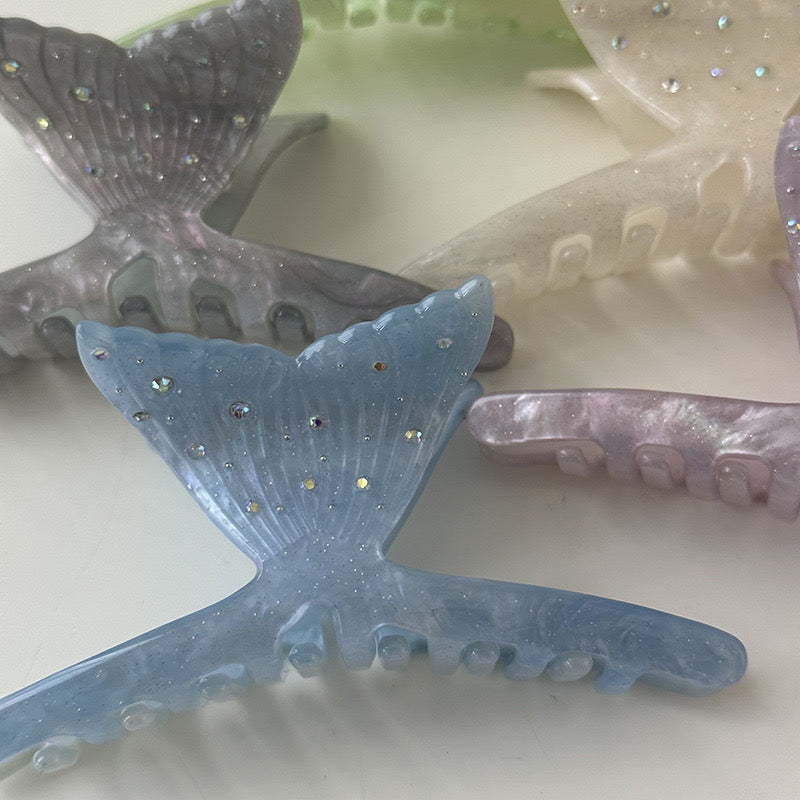Mermaid hair claw clip 🩵