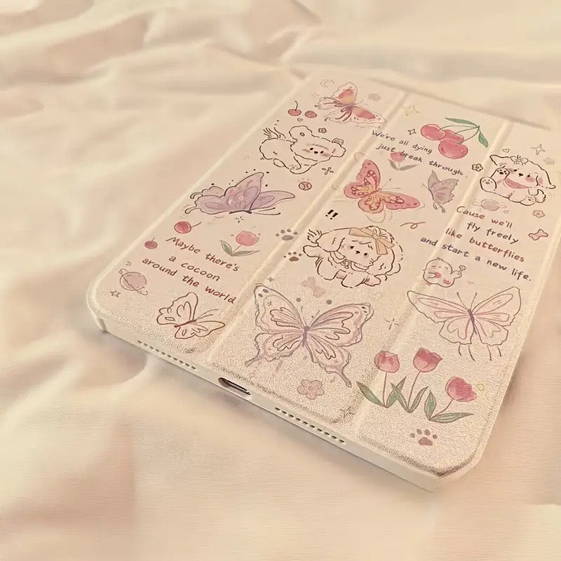 Garden mirror puppy iPad case 🌷