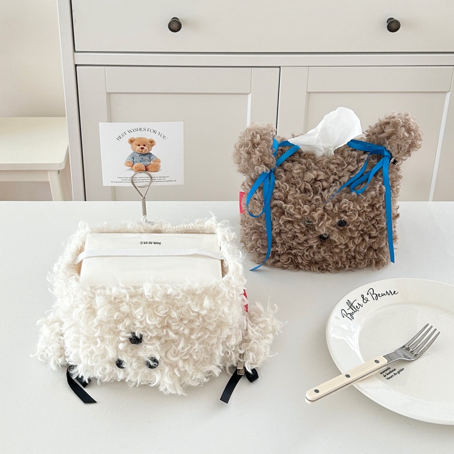 Doggy Plush Tissue Cover