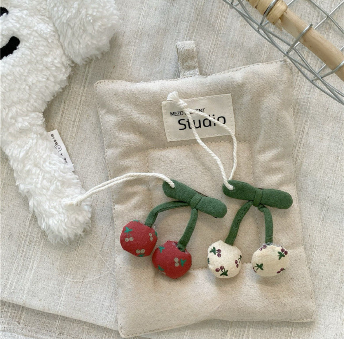 Sweet Fabric β Teddy, Swan, Pup & Cherry Charm