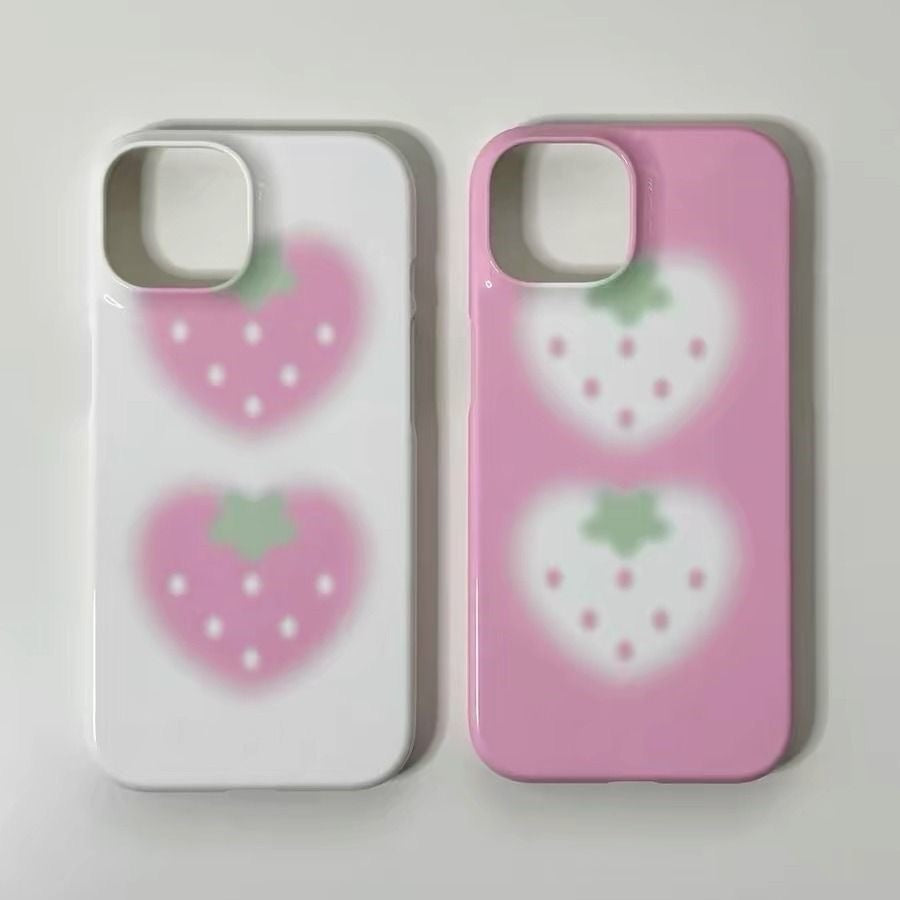 Strawberry hearts iPhone case š