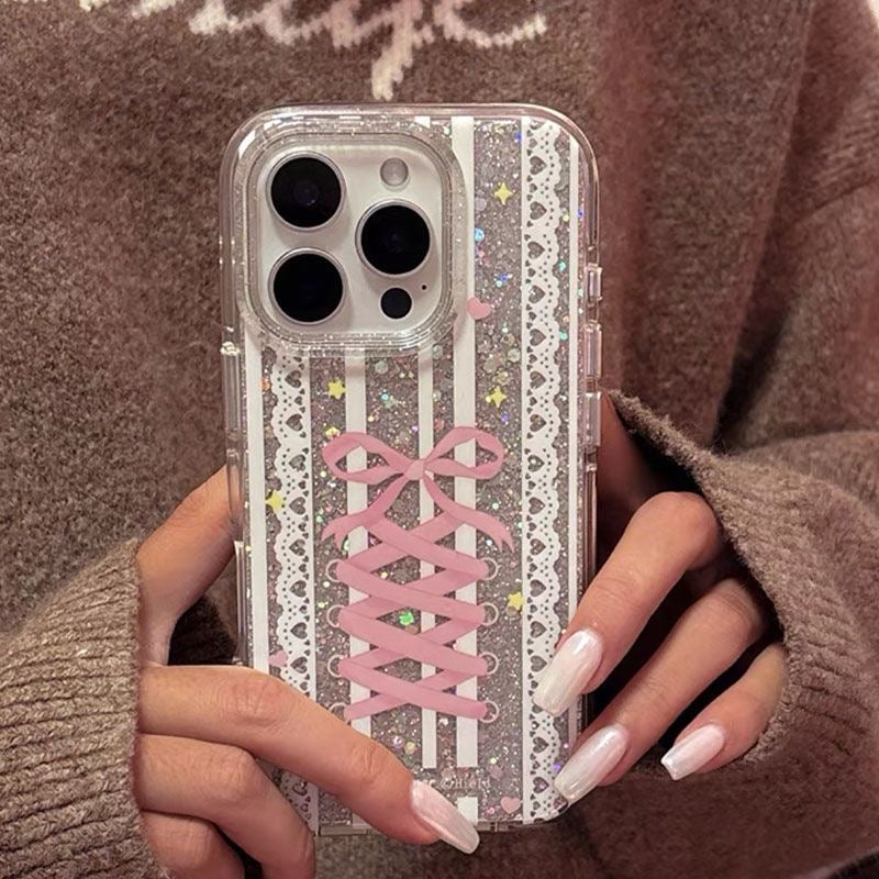 Sparkle ribbons iPhone case π