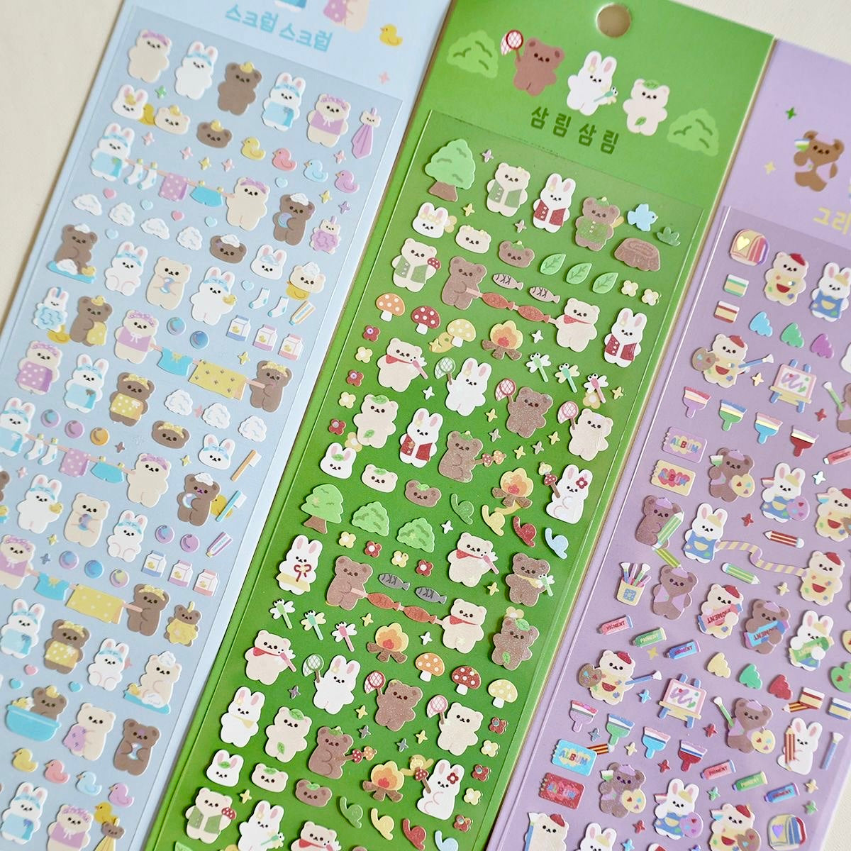 Cute bear large sticker pack 2️⃣
