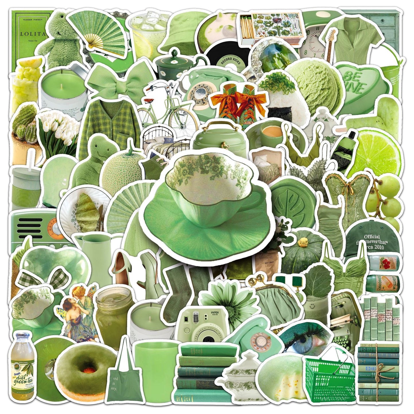 Green style sticker pack