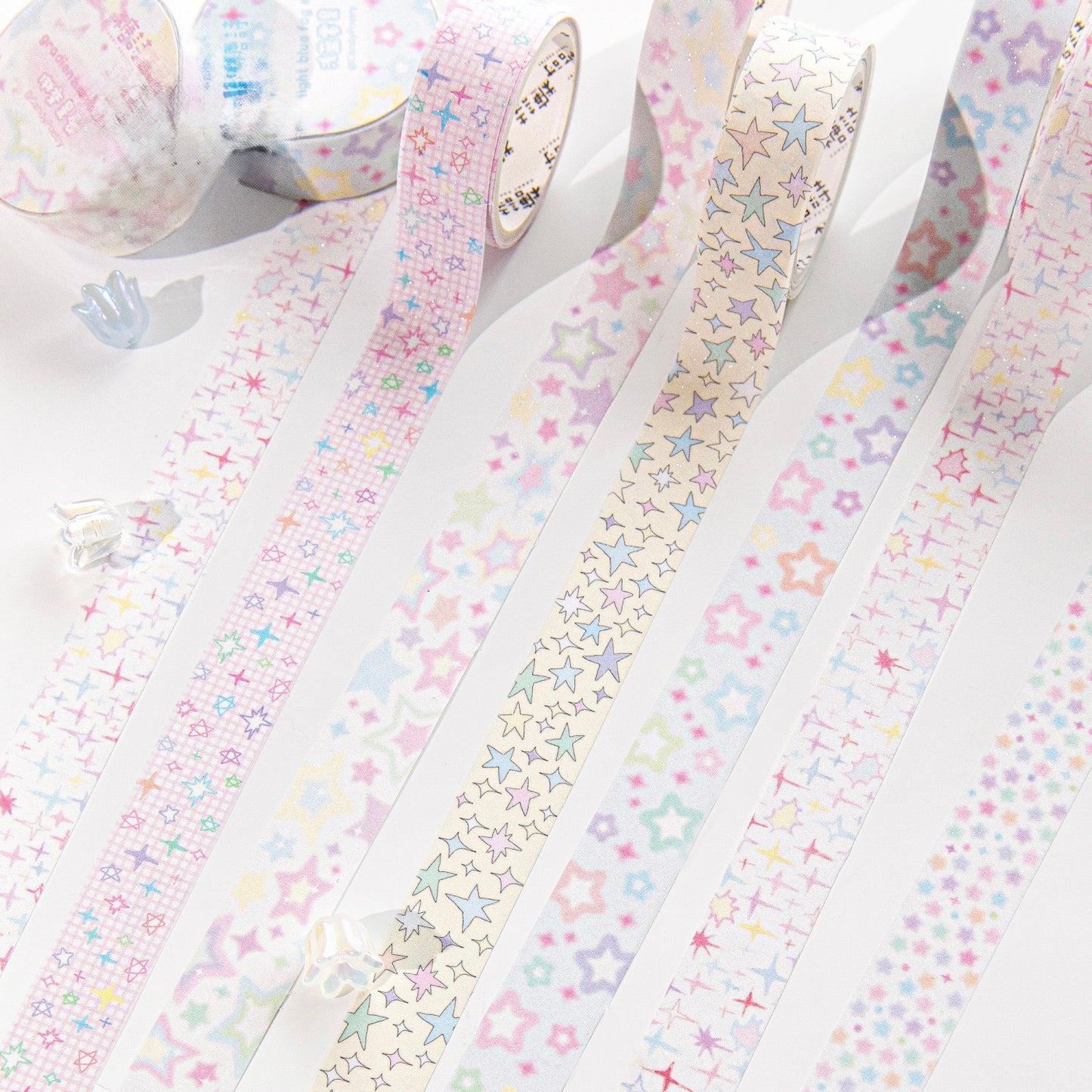 Star series Matte glitter paper tape ✨