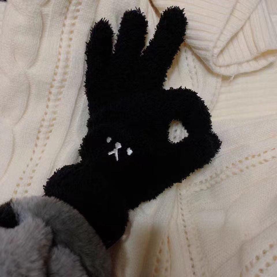 Cute bear couple gloves 🧸