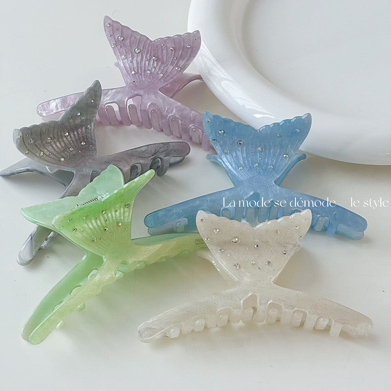 Mermaid hair claw clip 🩵