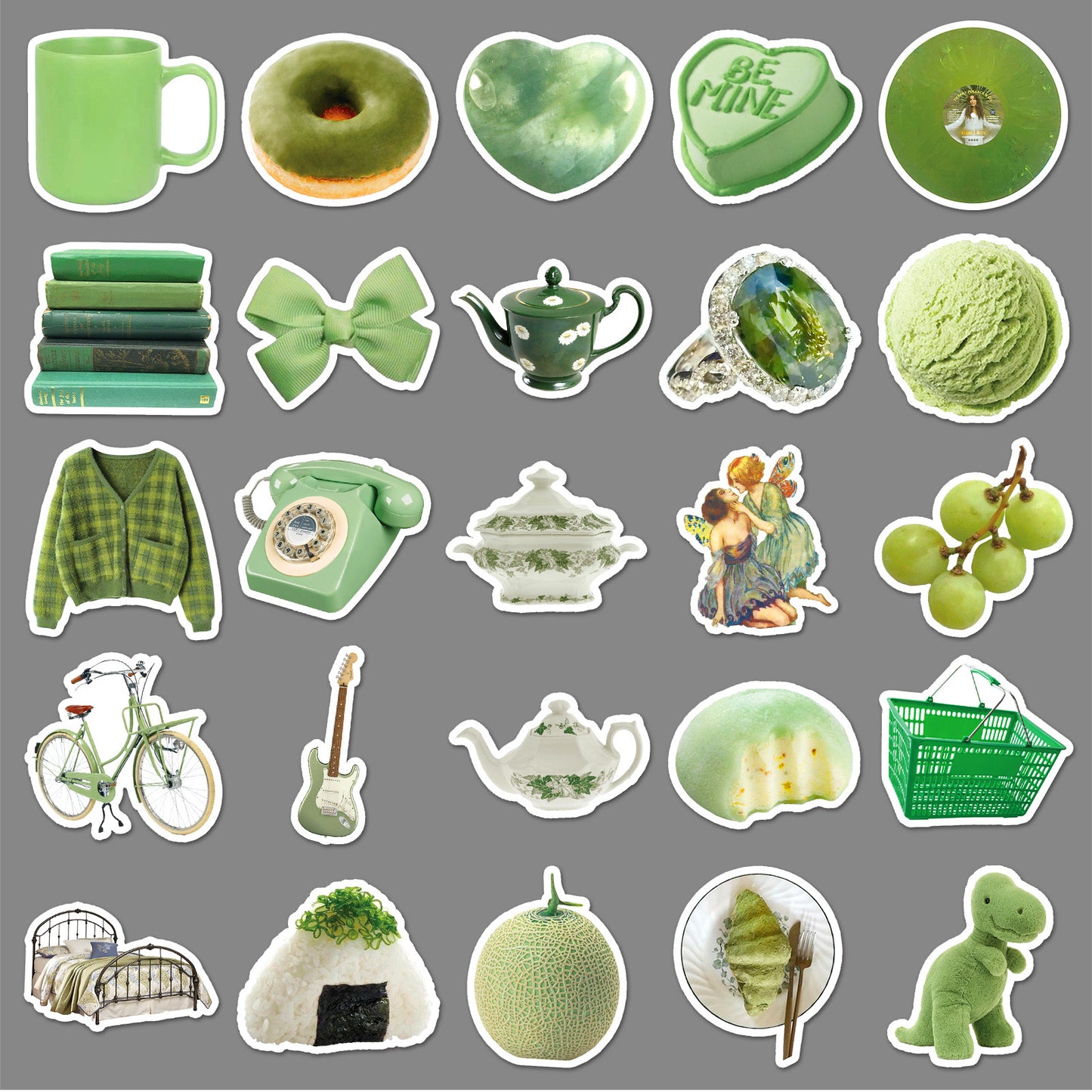 Green style sticker pack