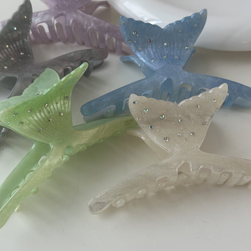 Mermaid hair claw clip 🩵