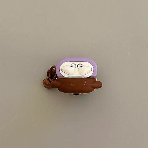 Who’s doggy is it? AirPods case with keychain featuring a fun dog design. Compatible with AirPods Pro 2, AirPods 3, and AirPods 4.