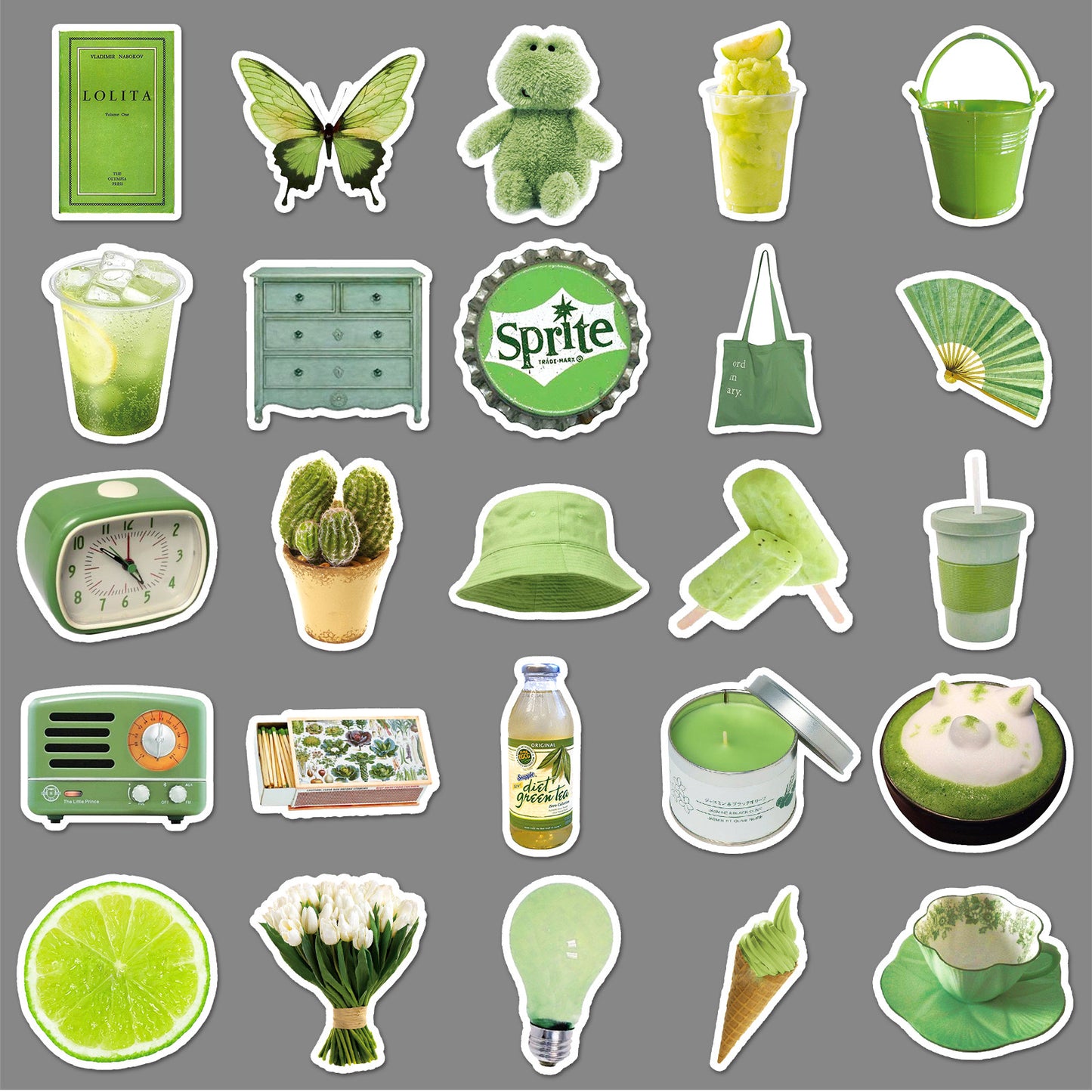 Green style sticker pack
