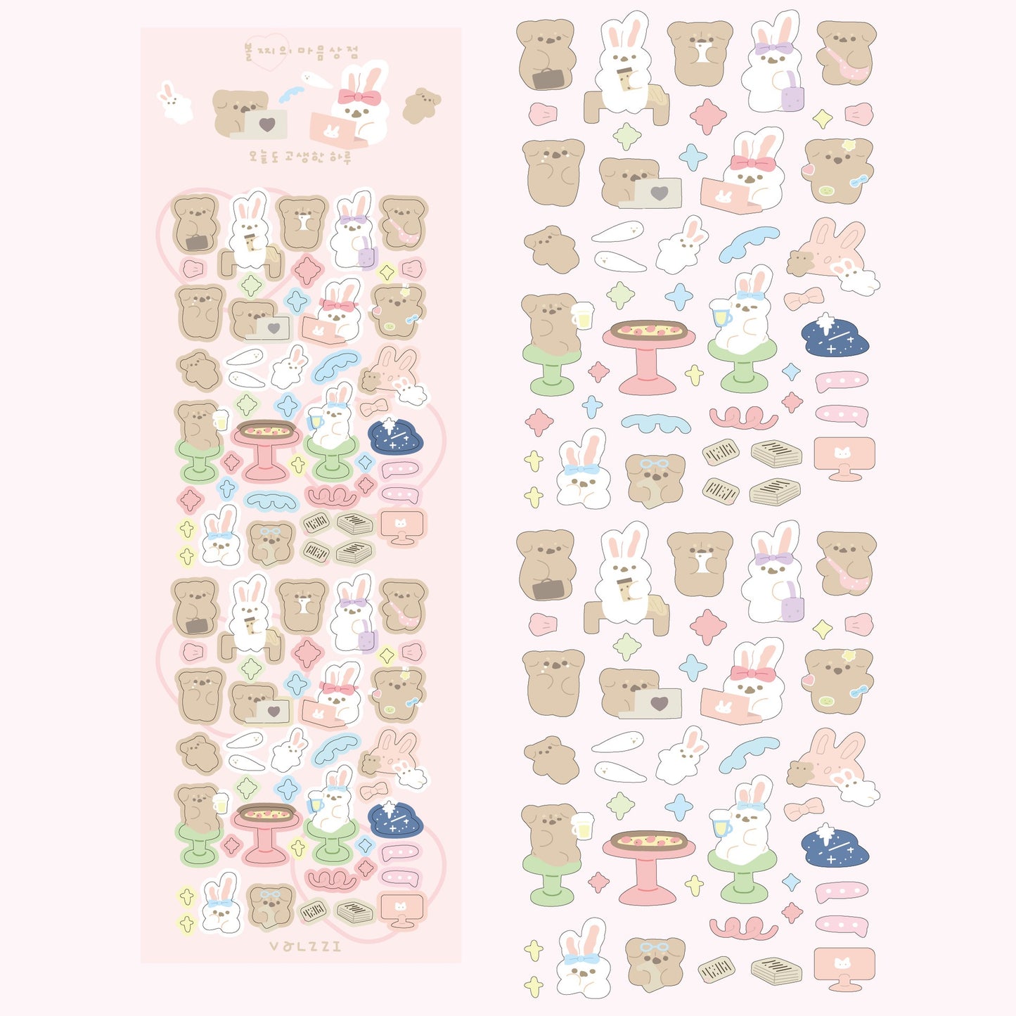 Cute bear large sticker pack 1️⃣