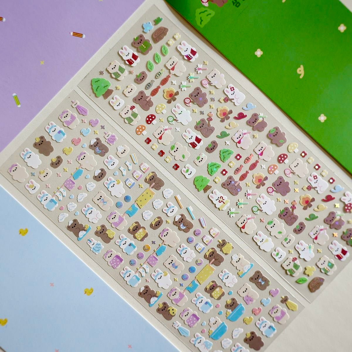 Cute bear large sticker pack 2️⃣