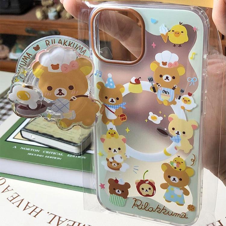 iPhone case featuring a playful design of a bear chef with kitchen utensils, showcasing a colorful and whimsical style perfect for cooking enthusiasts.
