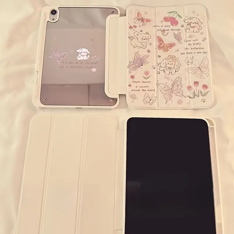 Garden mirror puppy iPad case