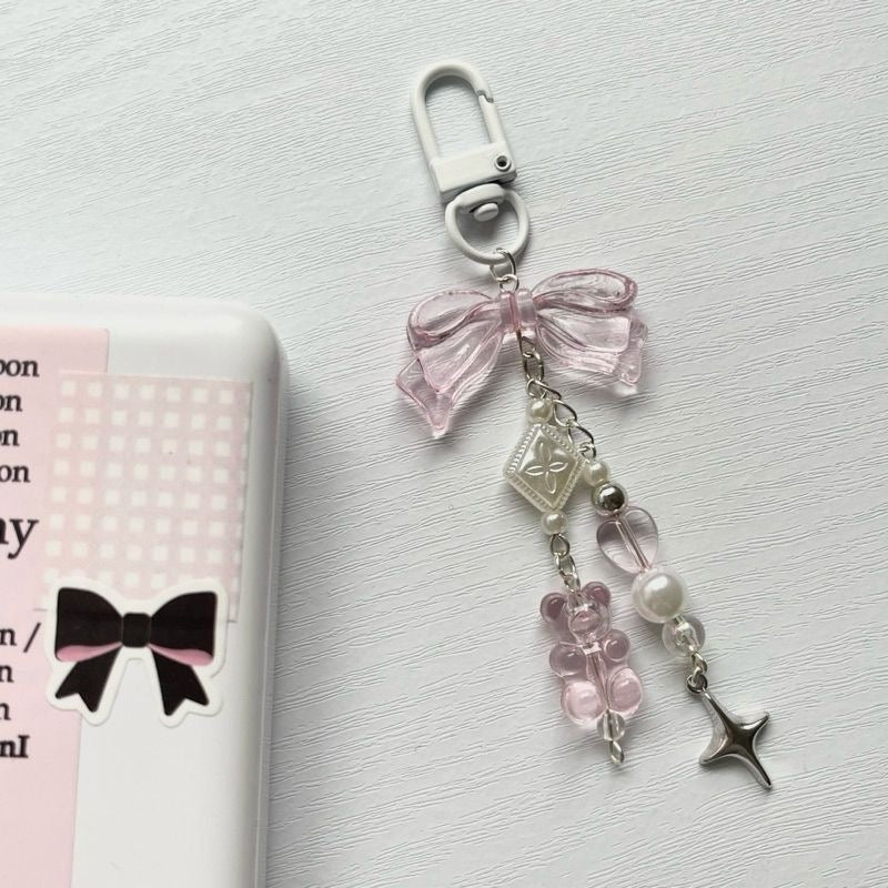 Pink gummy bear charm