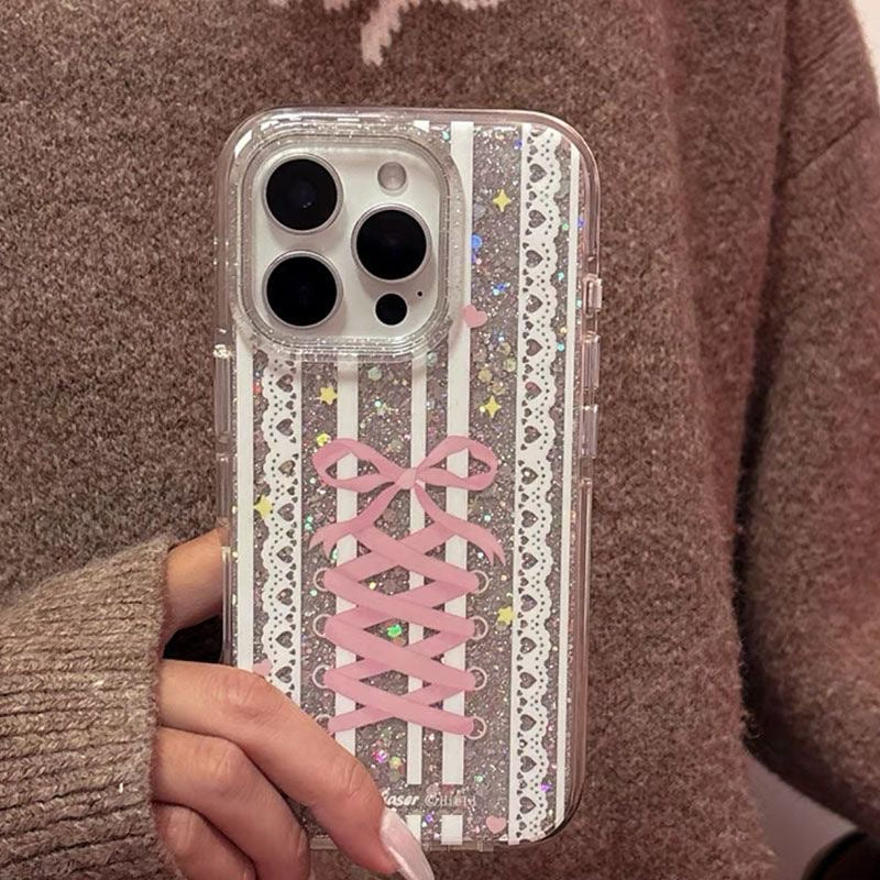 Sparkle ribbons iPhone case π