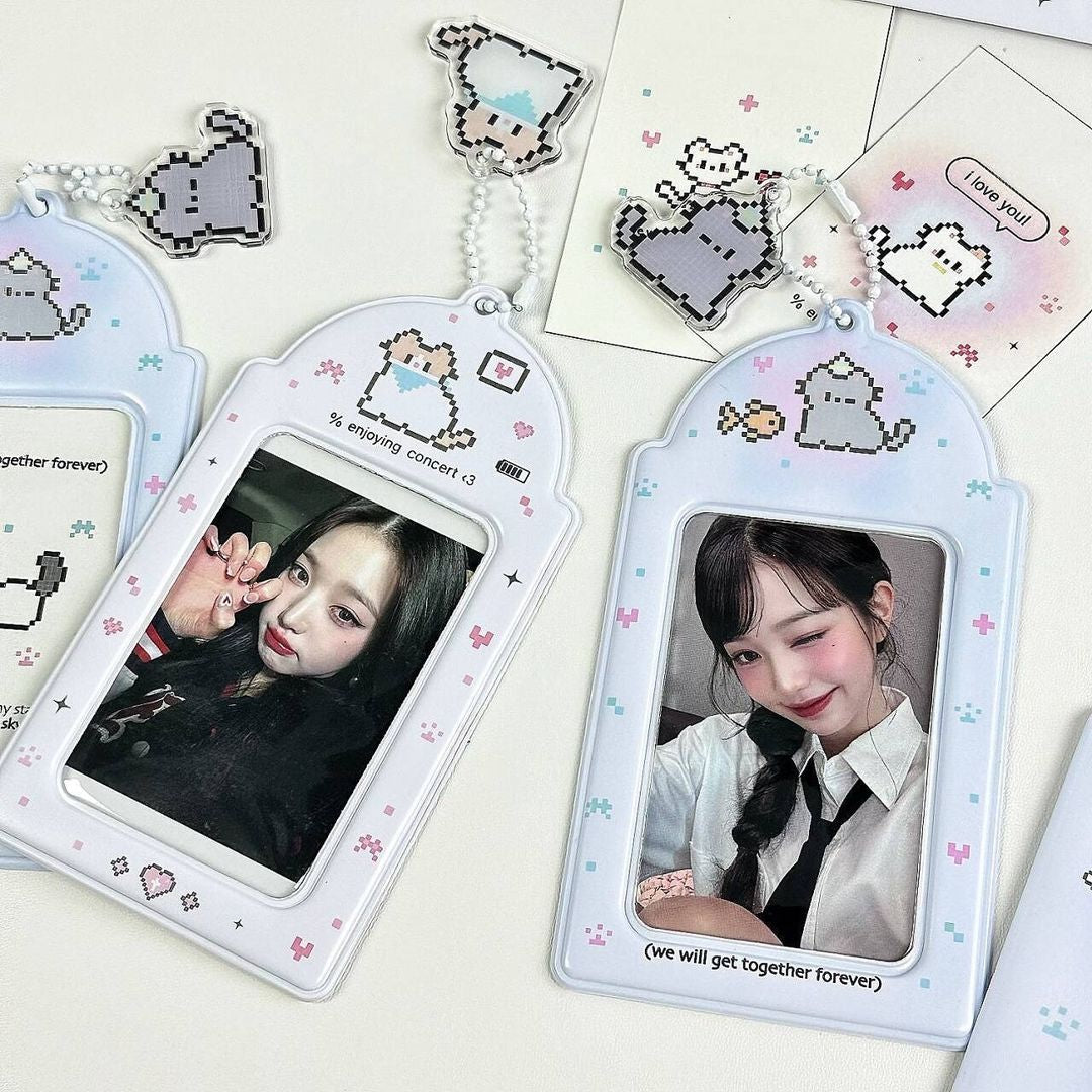 Cute Pixel Cat Card Sleeve