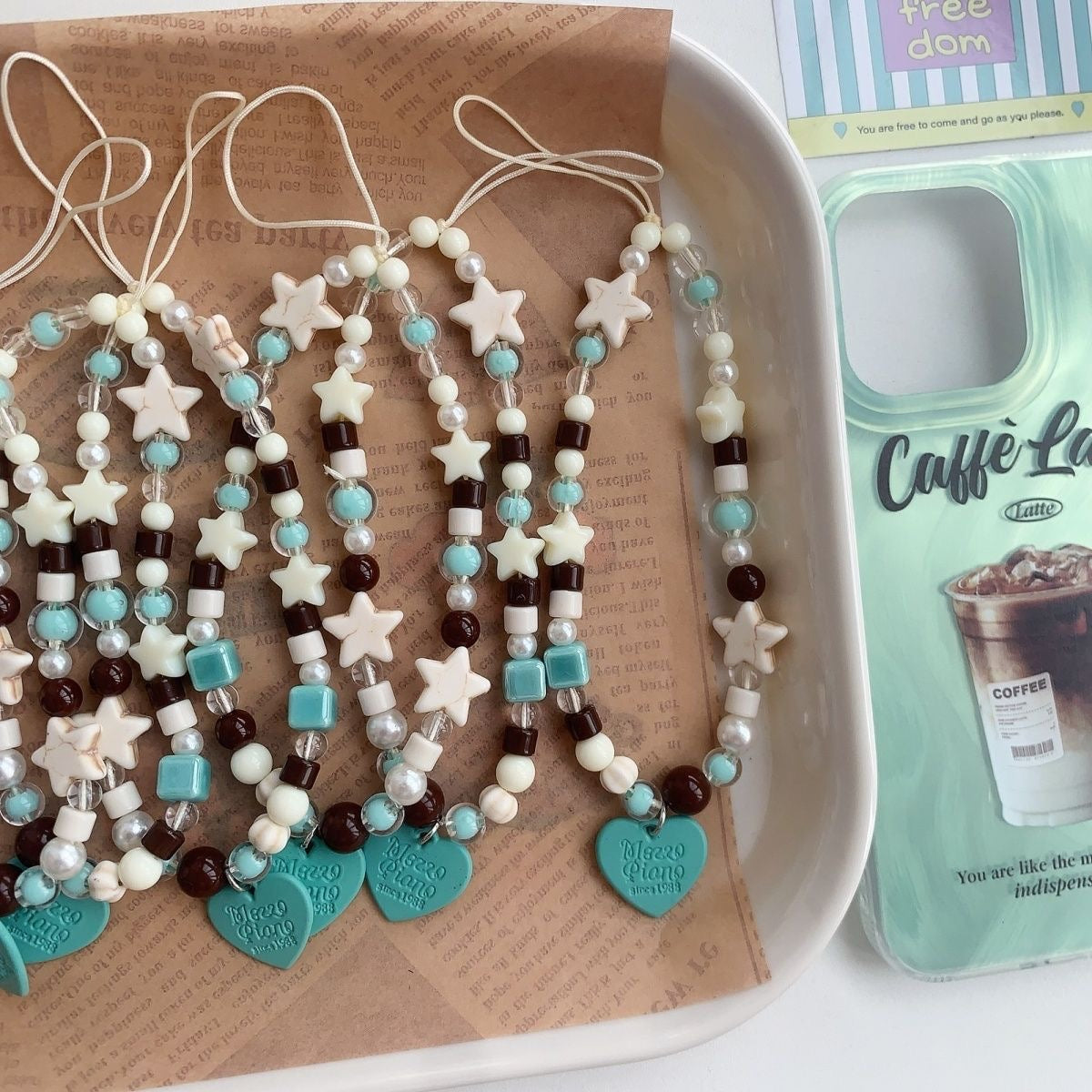 Mint choco long charm