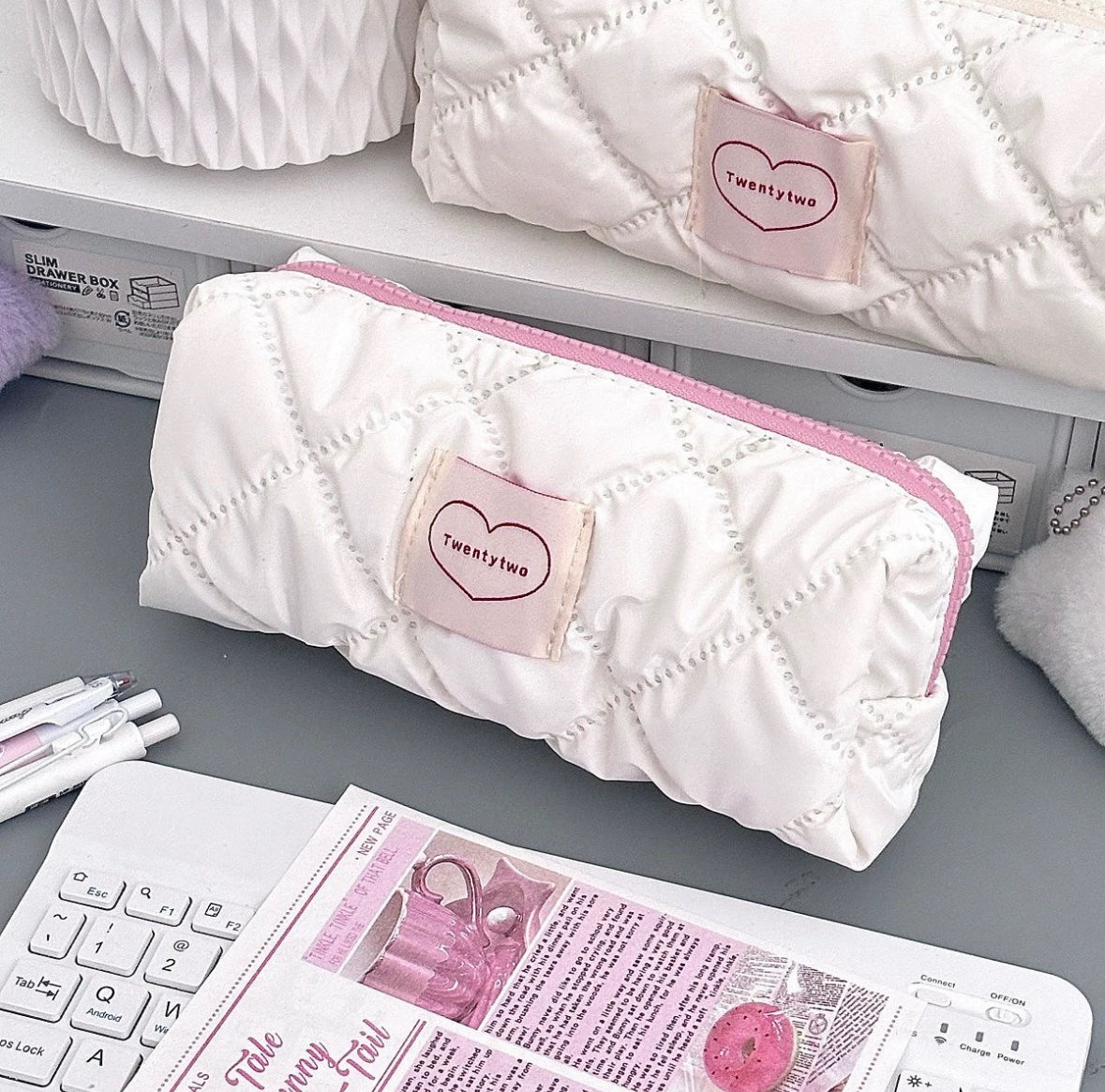 Puffy pencil bag