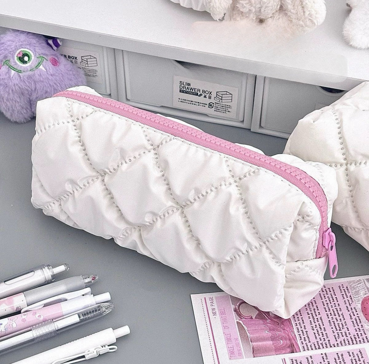 Puffy pencil bag