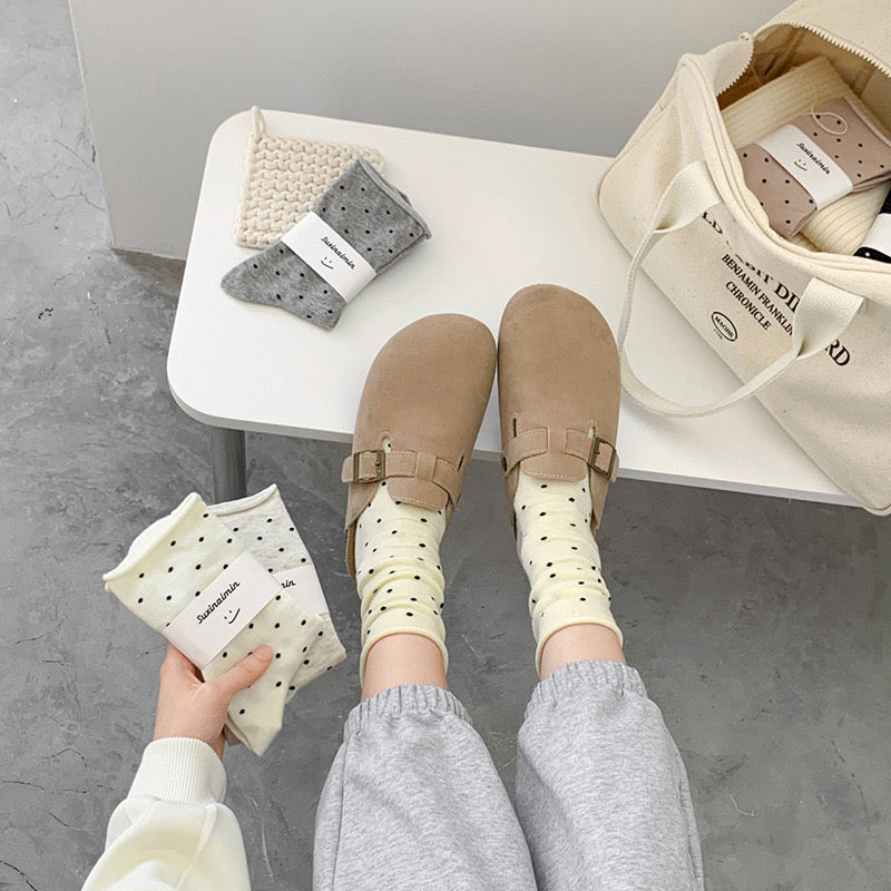 Milky dots Mid-Calf Socks 🥛