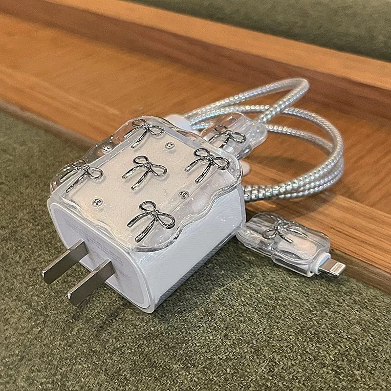 Sliver Ribbon charging cable protector