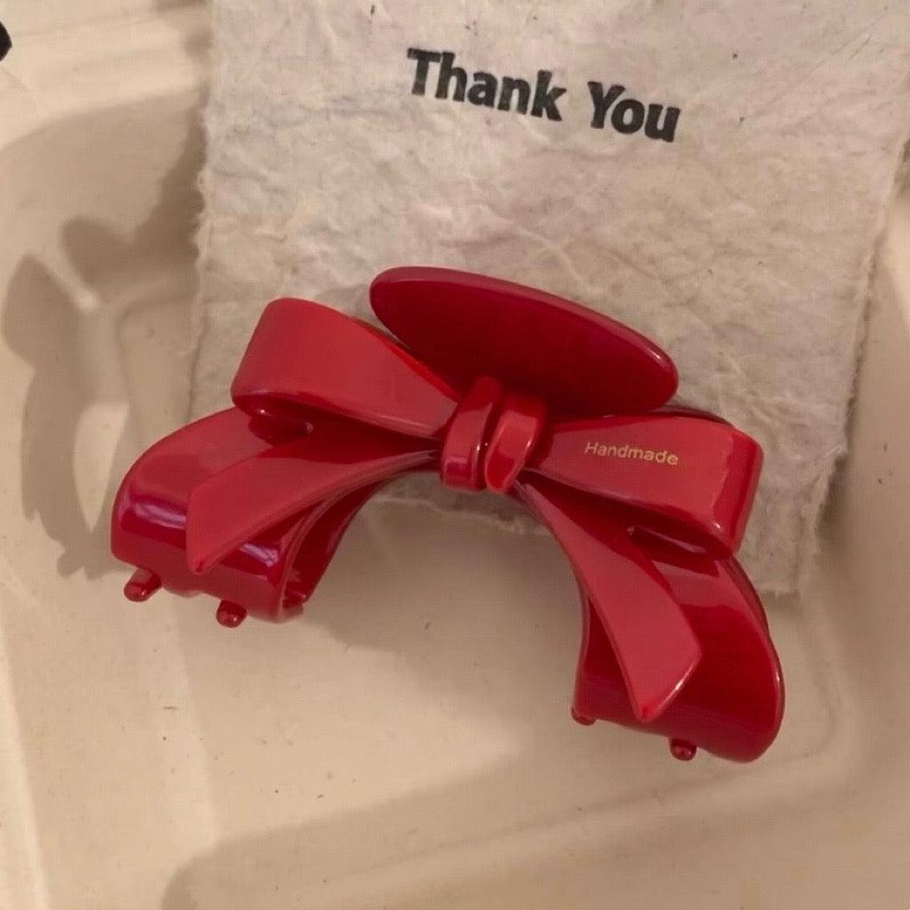 French ribbon hair claw clip