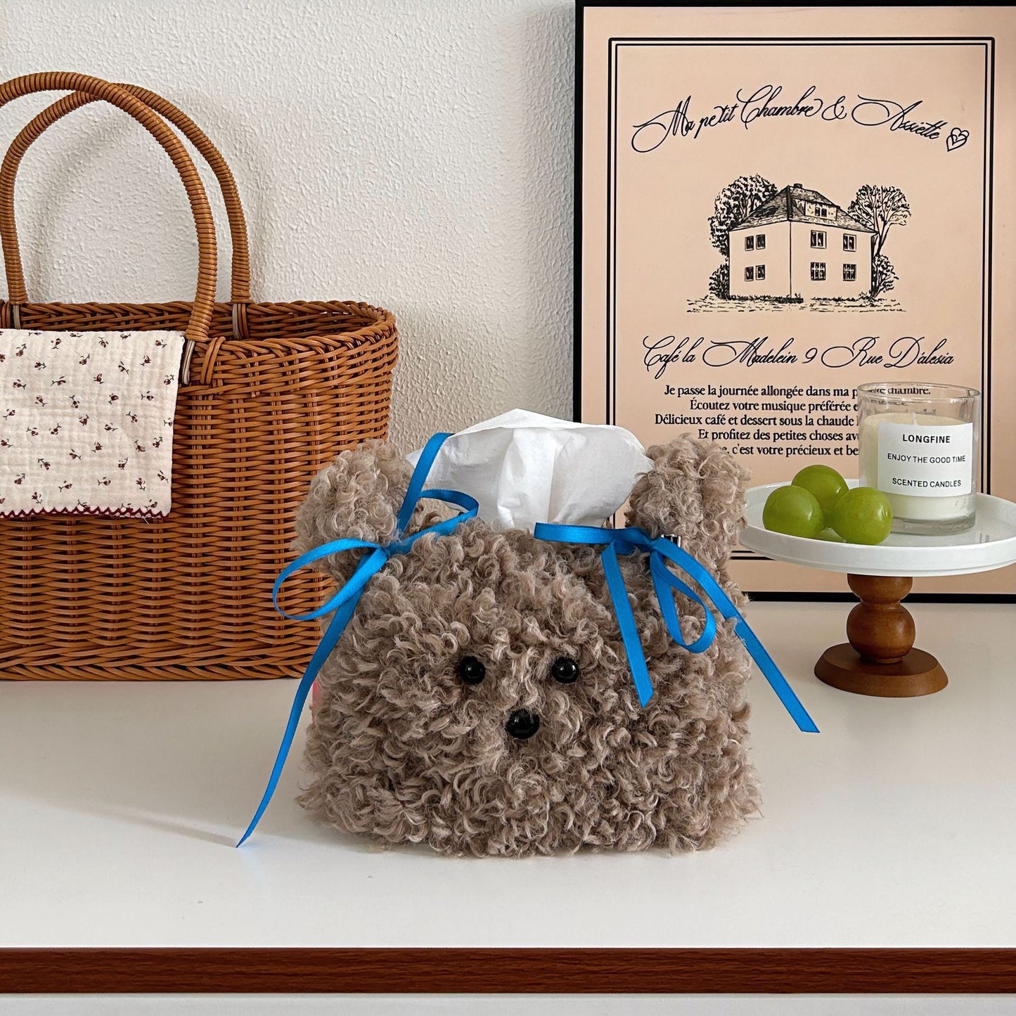Doggy Plush Tissue Cover