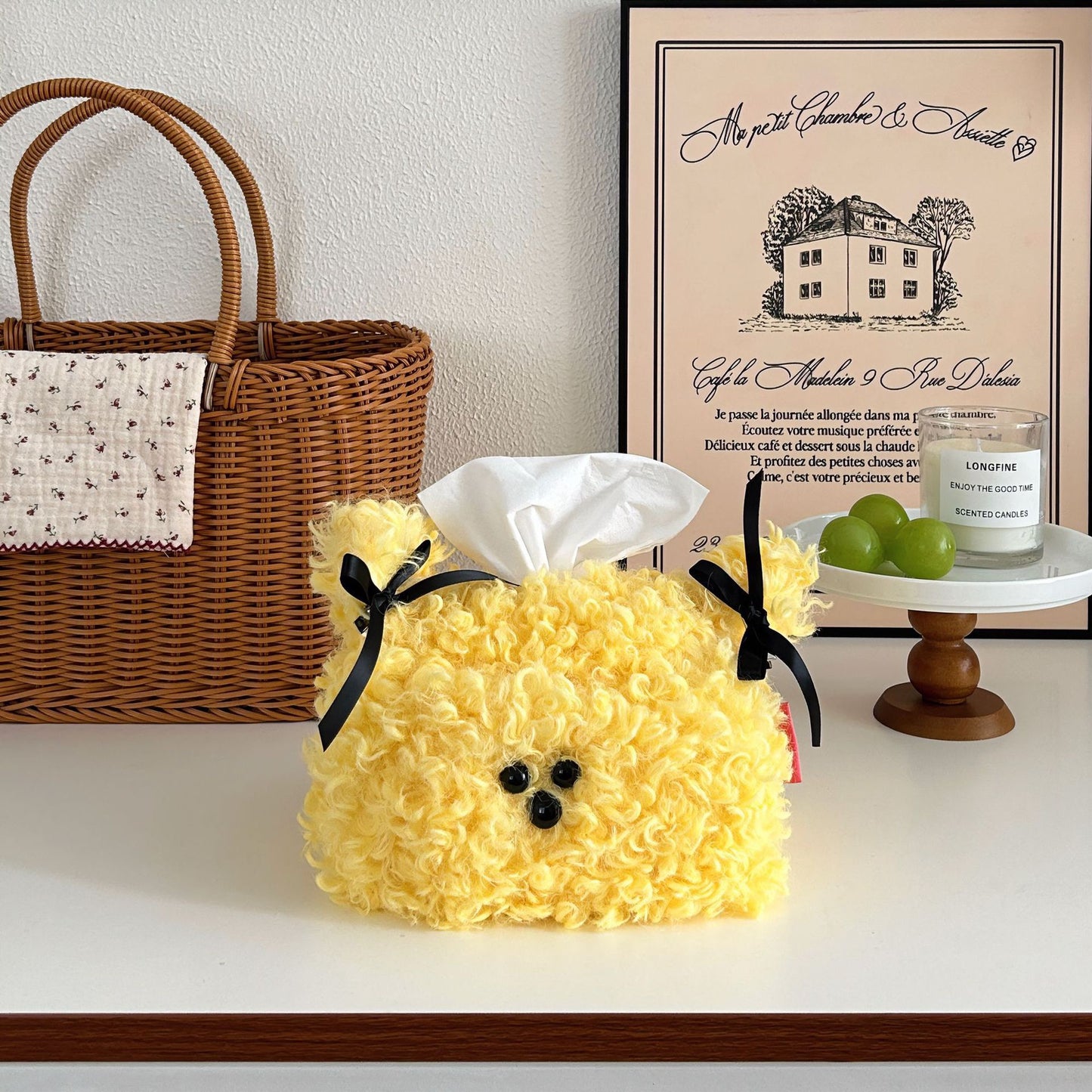 Doggy Plush Tissue Cover