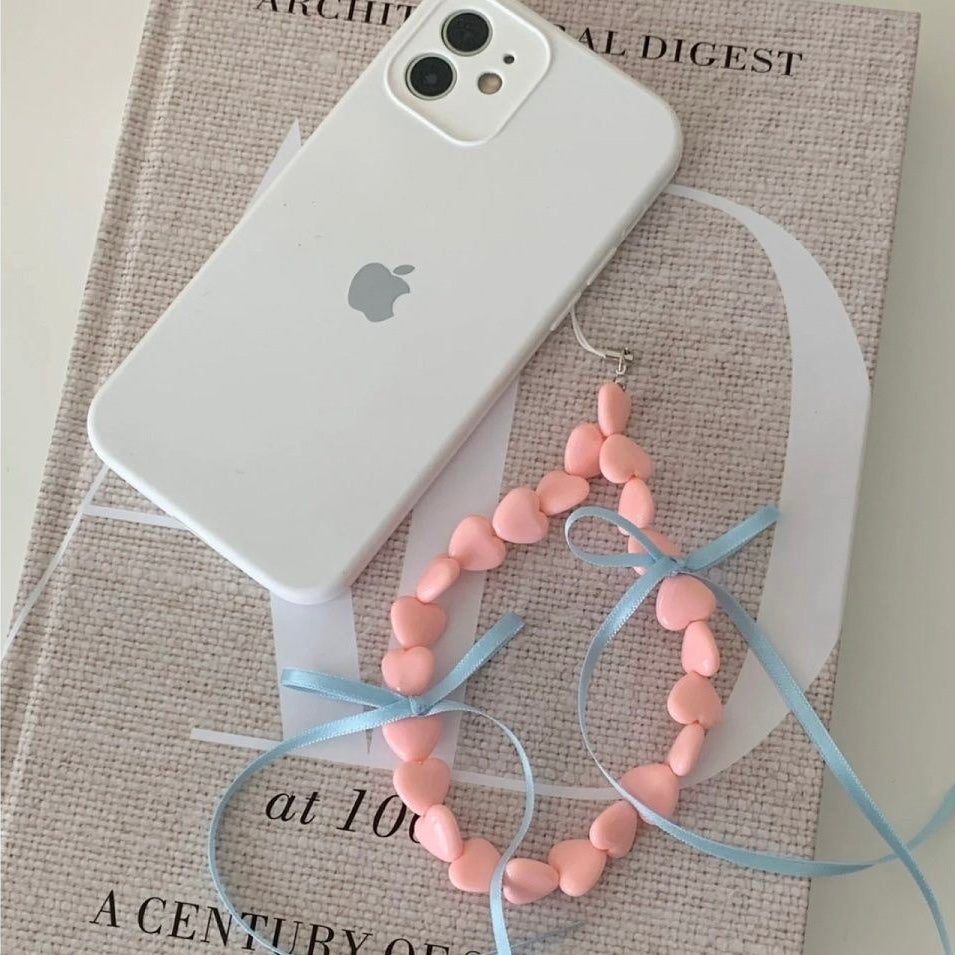 Bow Beaded Wrist Strap Charm