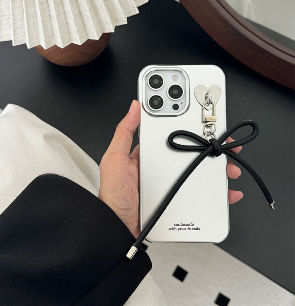 iPhone case with bow tie