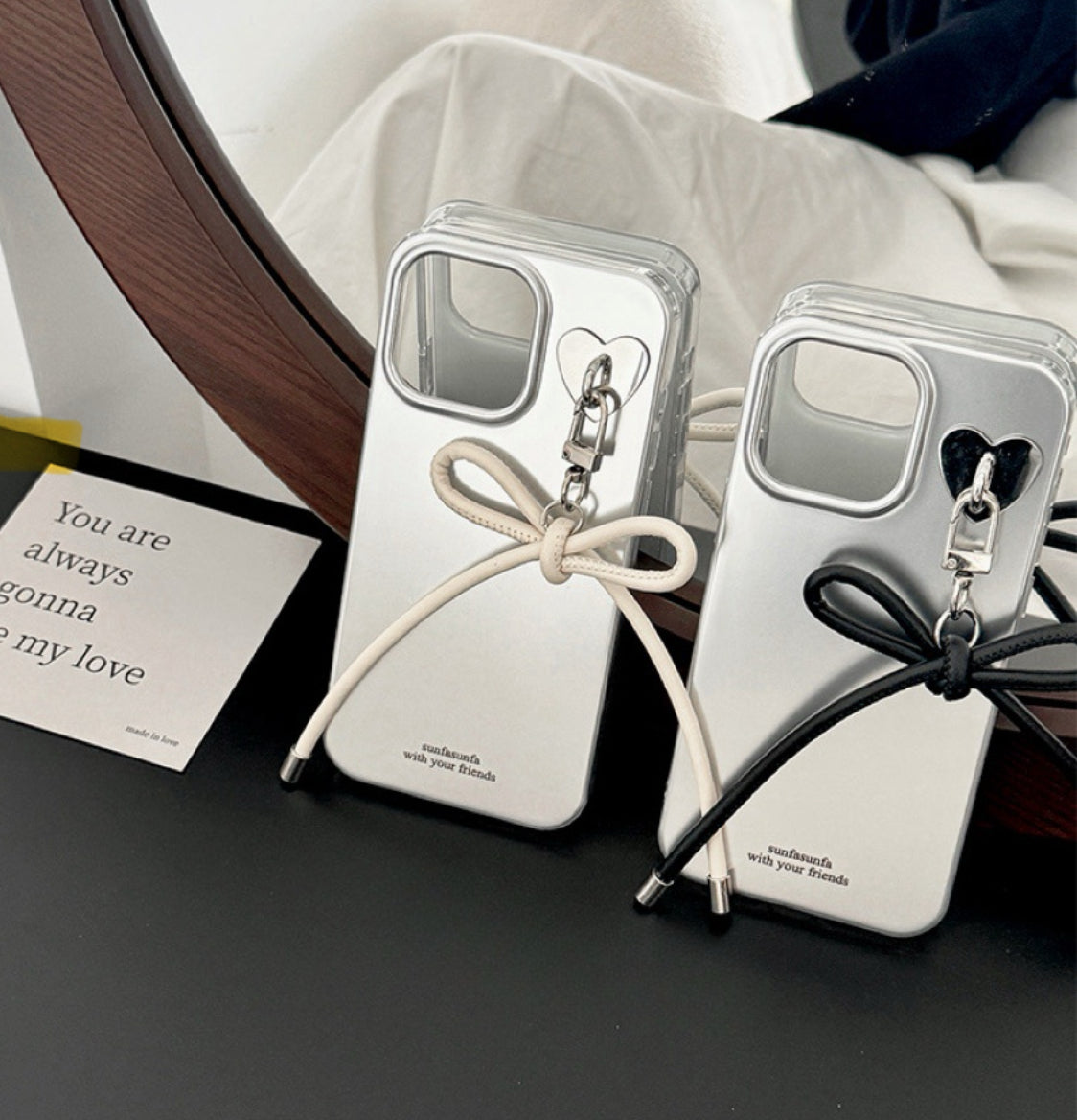 iPhone case with bow tie