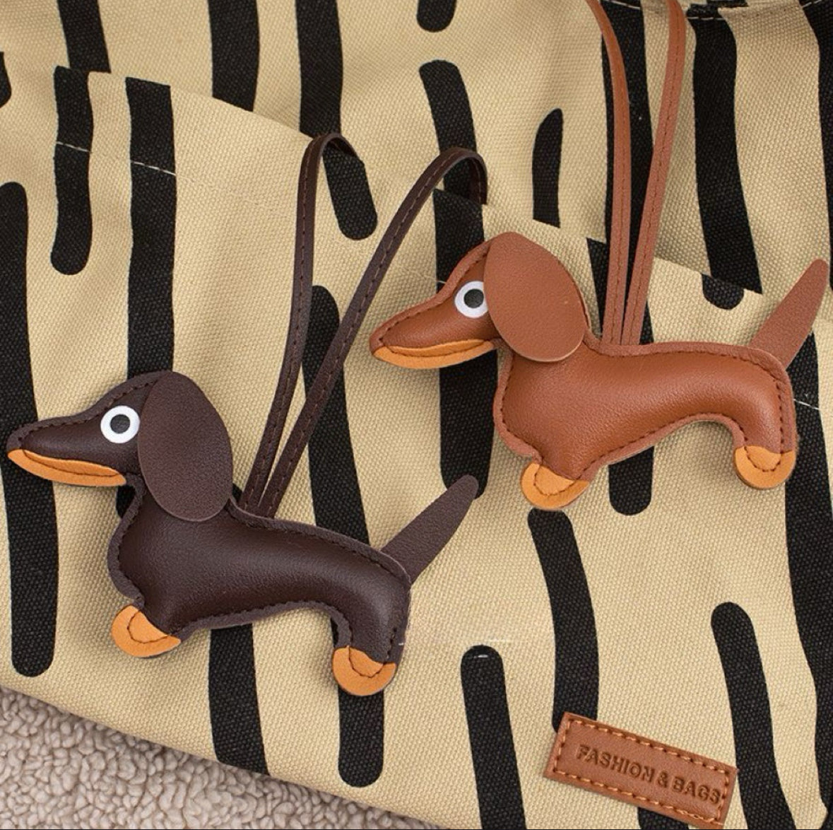 Sausage Dog Leather Keychain🐕