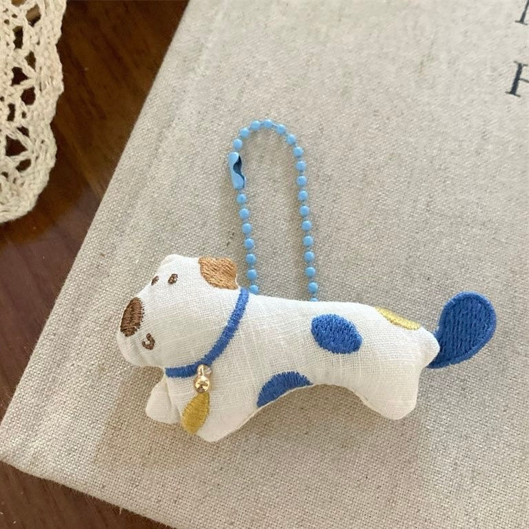 Blue Gingham Bow & Teddy Charm