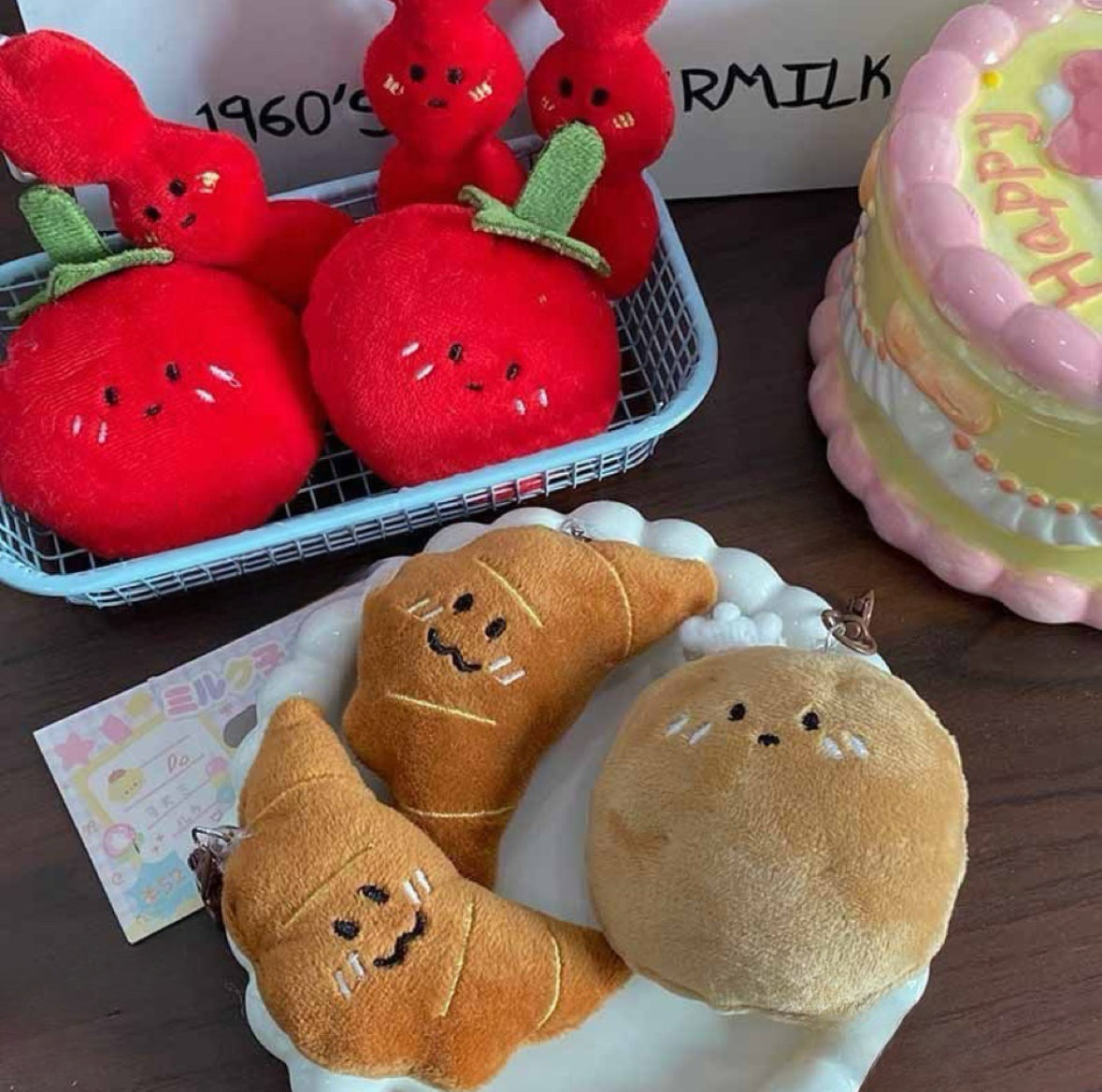 Cute Plush Food Charm