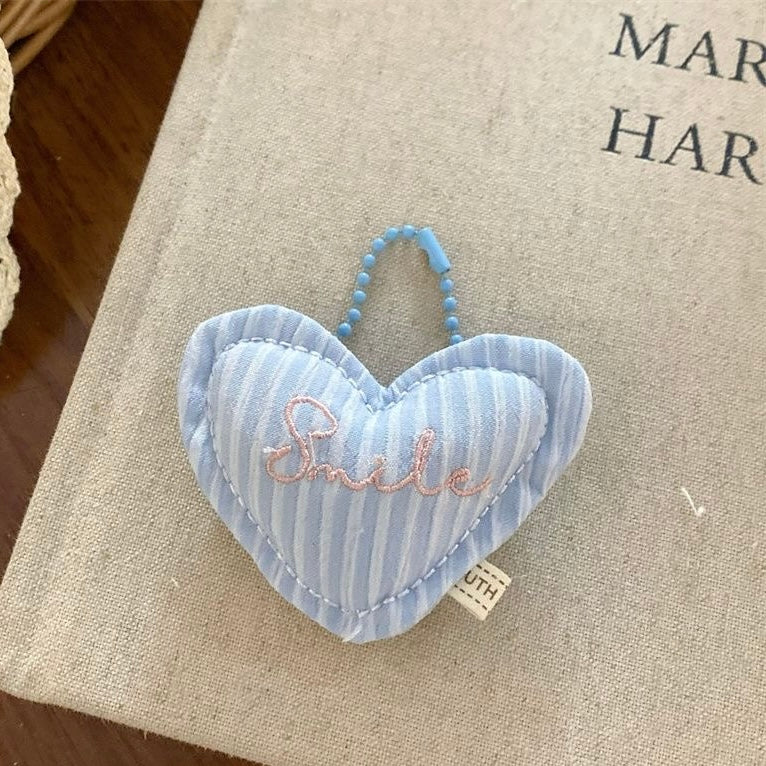 Blue Gingham Bow & Teddy Charm