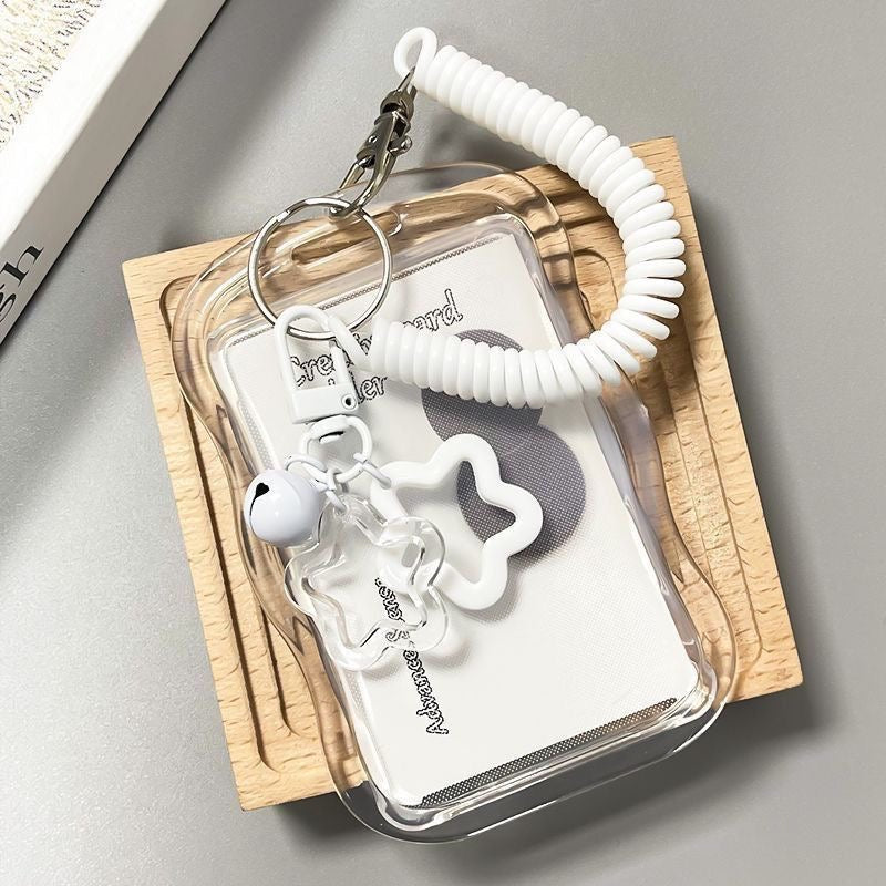 Clear ID Card Holder with Anti-Loss Strap 💳