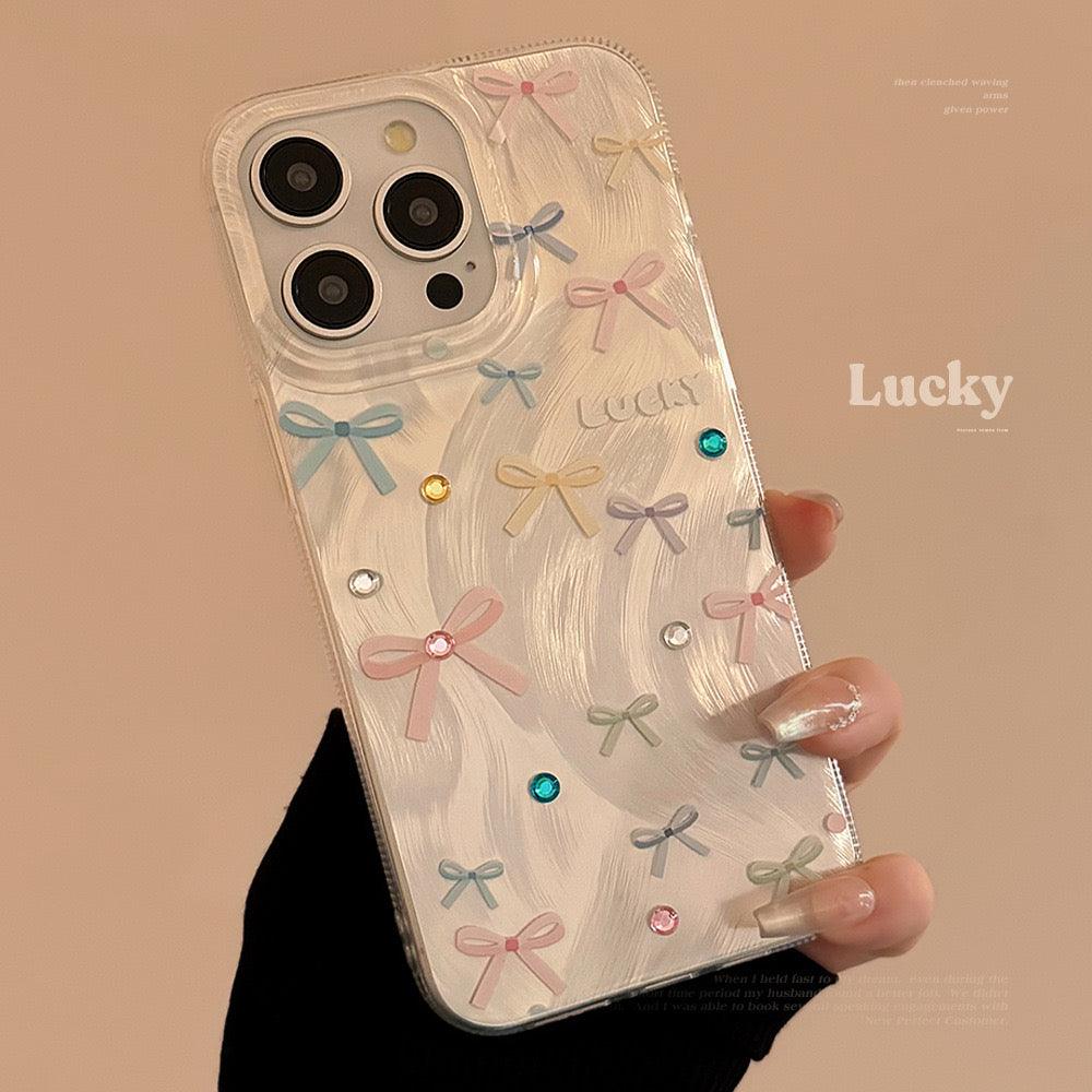 Pastel ribbon Bliss Iphone case