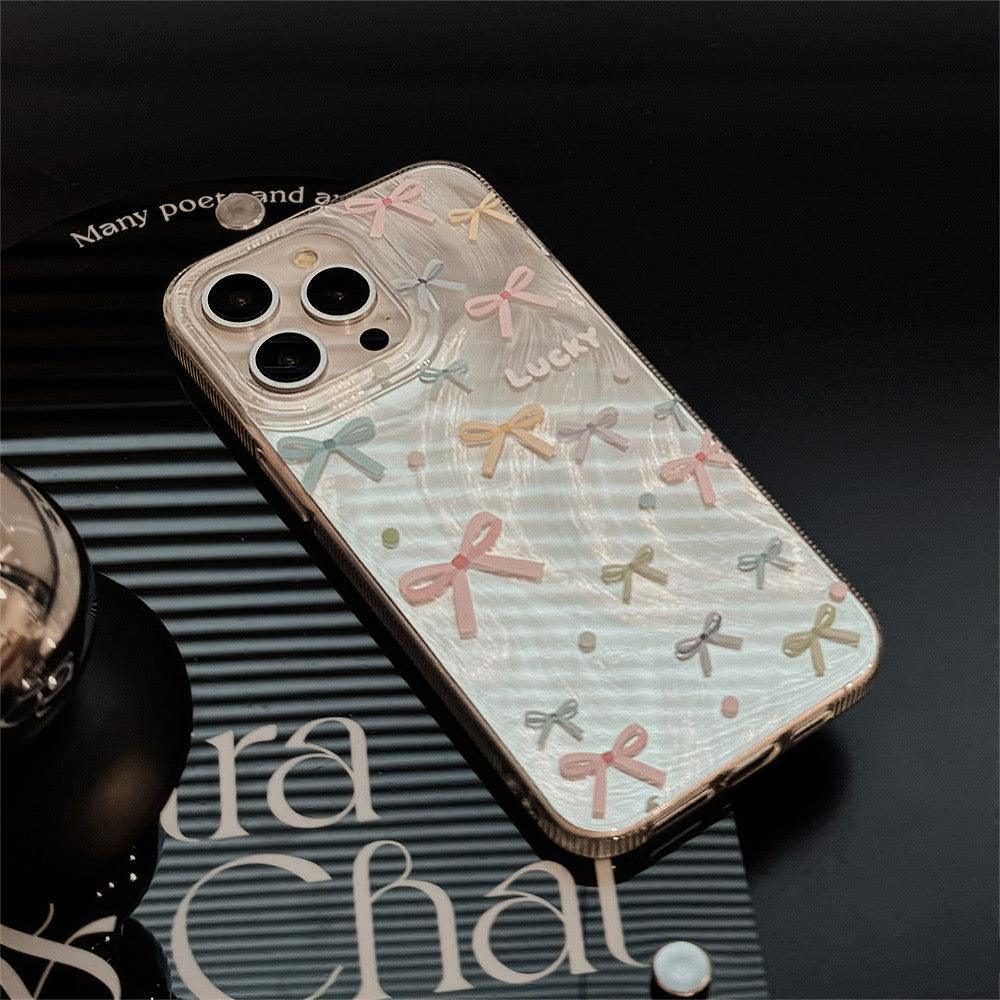 Pastel ribbon Bliss Iphone case