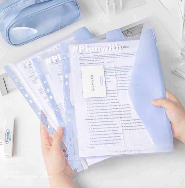 Loose-leaf document wallets