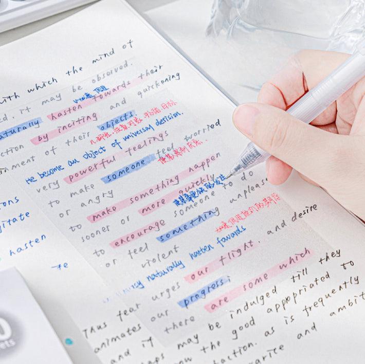 Transparent sticky note
