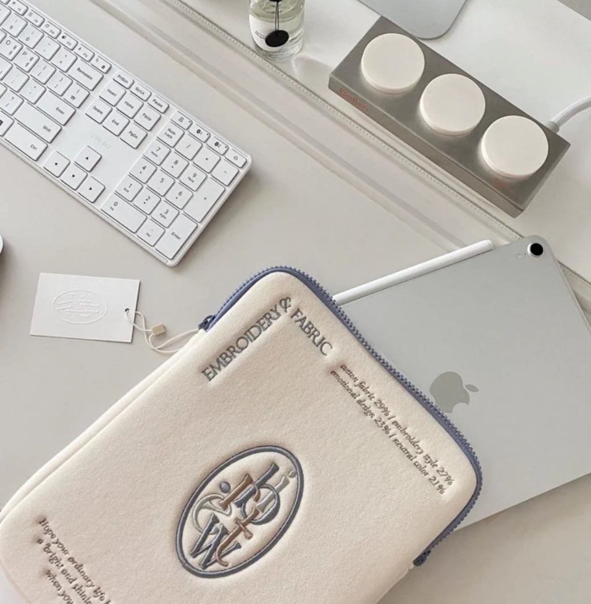 White IPad/ Computer bag
