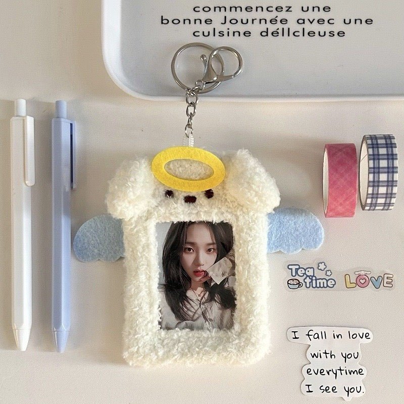 Angel & Devil fluffy Card sleeve 🤍🖤 - KIO