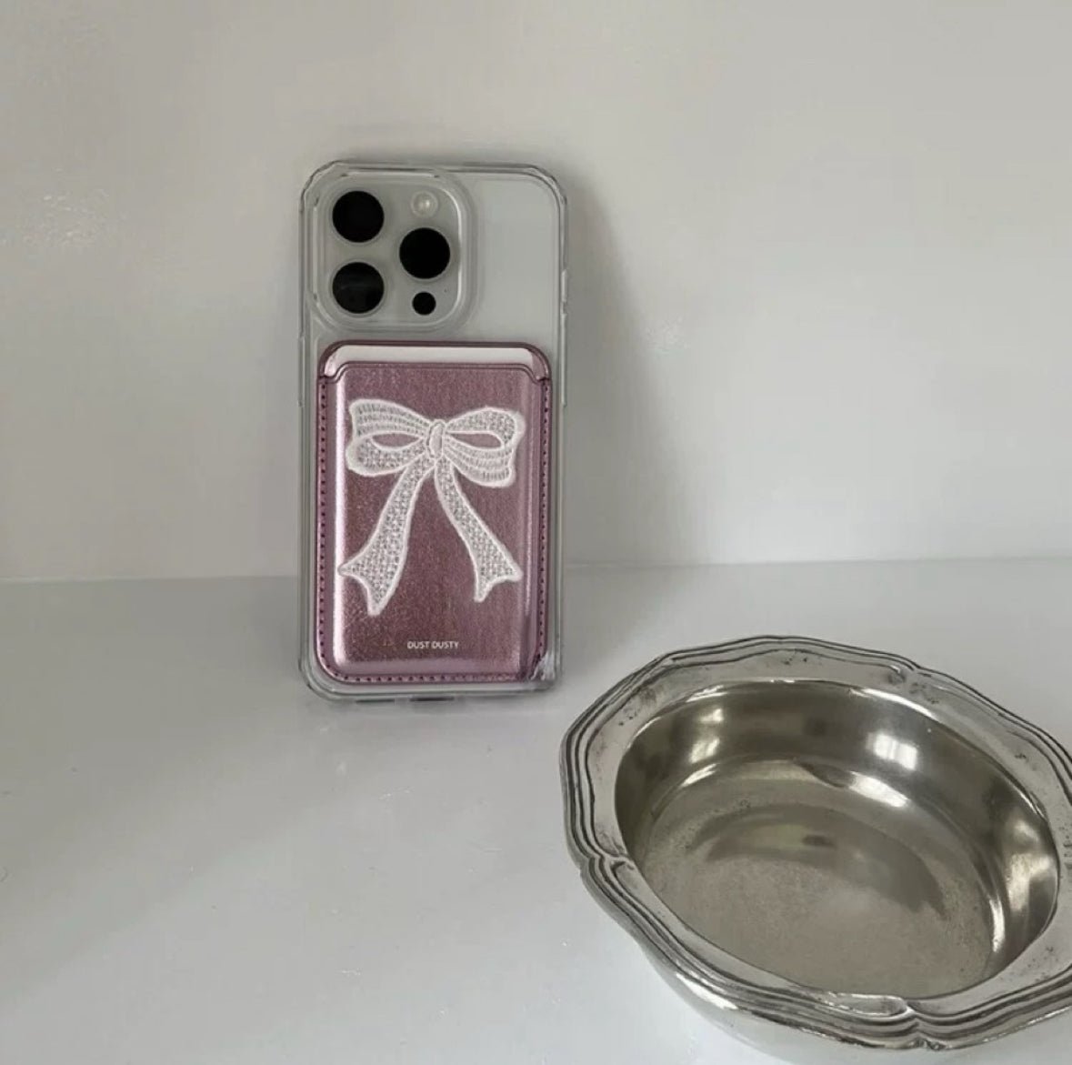 Ballet style Ribbon Magsafe Iphone cardholder ๐ - KIO