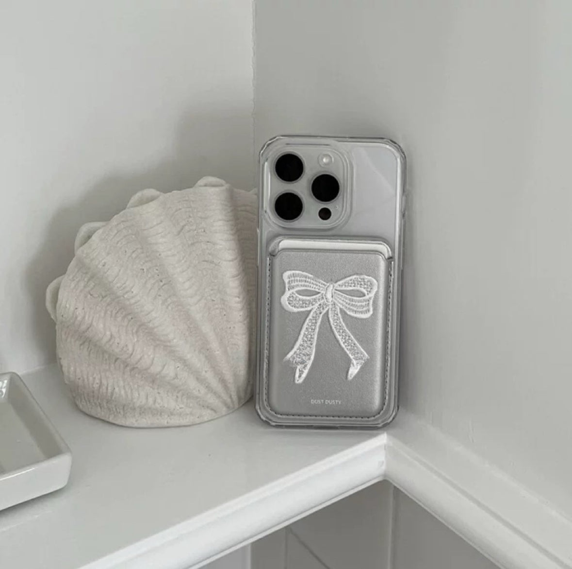 Ballet style Ribbon Magsafe Iphone cardholder ๐ - KIO