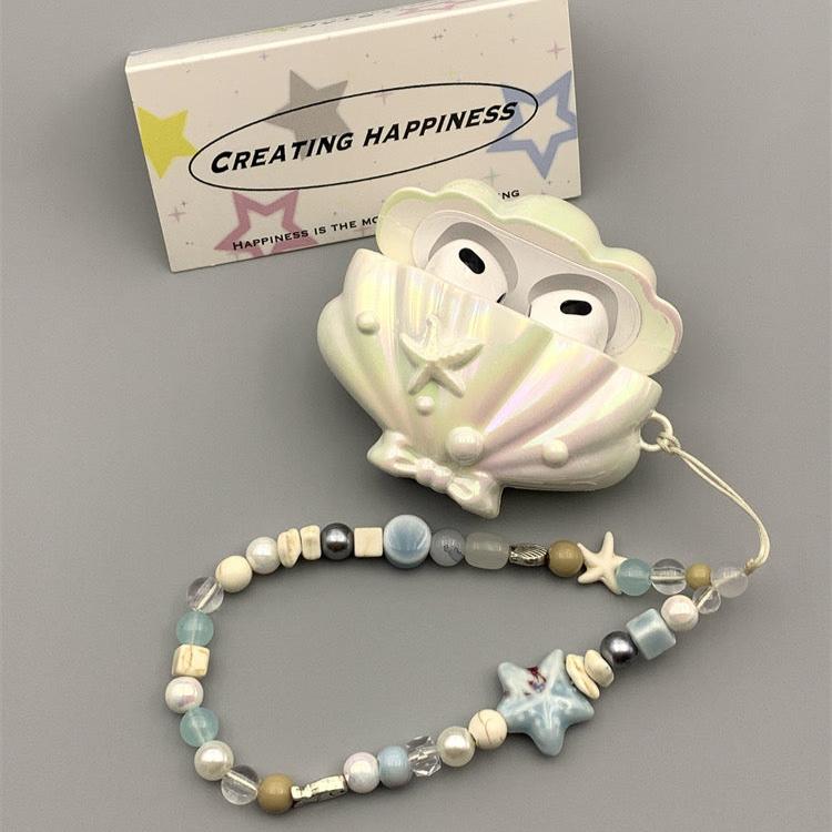 Bling bling Shell AirPods case (with key chain) π - KIO