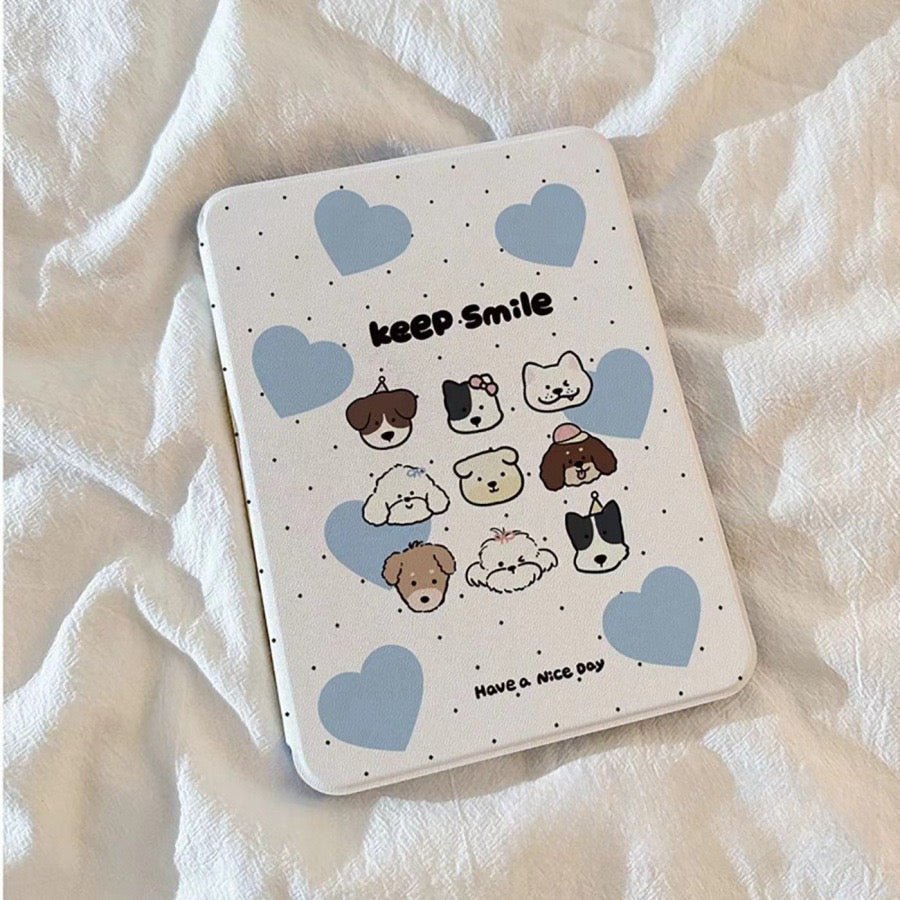 Blue love puppy rotates iPad case 🩵 - KIO